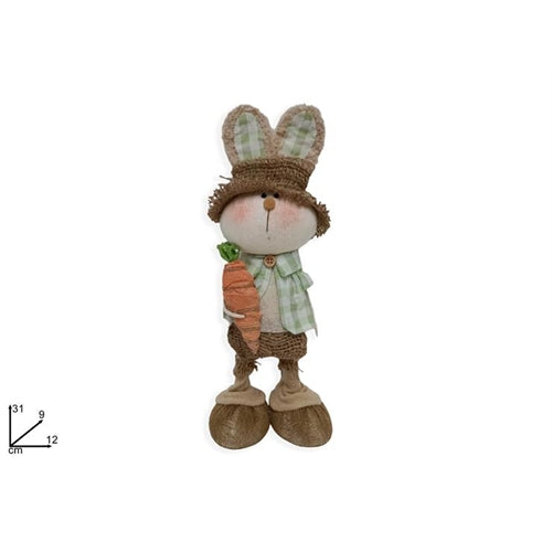 Coniglio 31cm c/carota