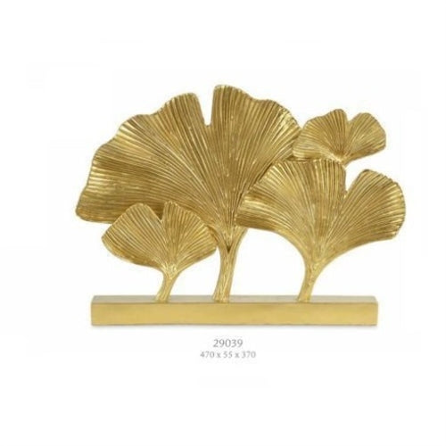 Base con 4 foglie ginko oro
