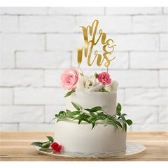Decorazione per torta mr&mrs, 25,5 cm