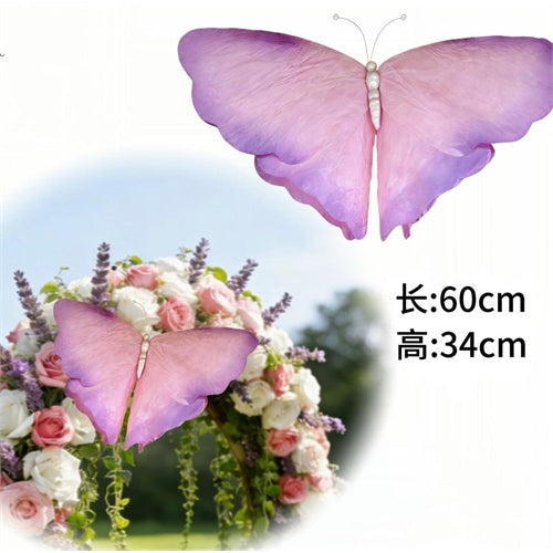 Farfalla decorativa gigante 60x34 cm
