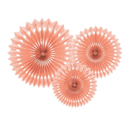 Rosette decorative, pesca chiaro, 20-30 cm