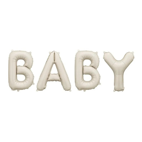 Palloncino in foil baby, 140x43 cm, beige