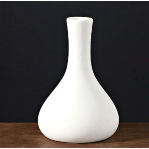 Vaso decorativo bianco opaco h. 10.3 cm