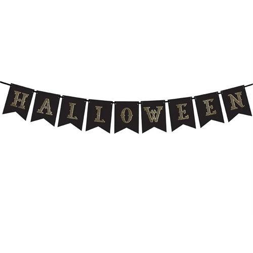 Banner halloween, nero, 20x175 cm