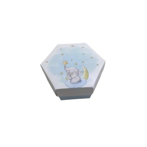 Scatolina esagonale elefante 2 scomparti