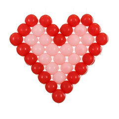 Palloncini a cuore in rete, 63x58 cm