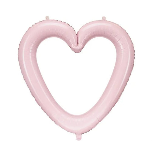 Palloncino in foil a forma di cuore, 86x83,5 cm, rosa chiaro