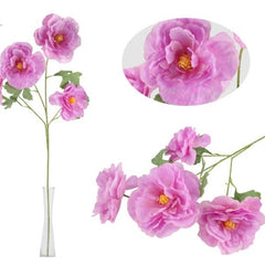 Ramo fiori artificiali rosa – eleganza romantica per decorazioni e allestimenti h. 75 cm
