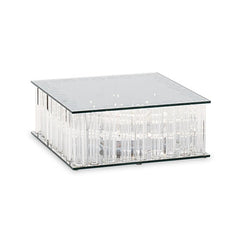 Alzata vetro c/led 250x250xh.100