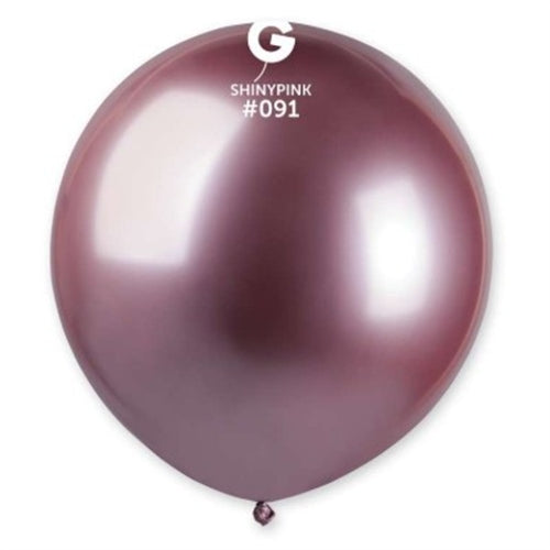 Palloncini shiny 19 " gb150 rosa 091 25 pz