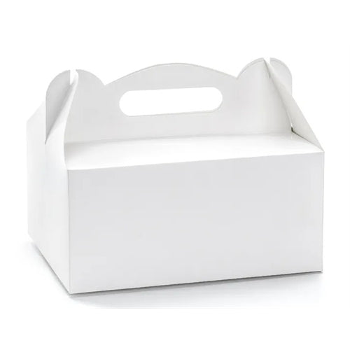Scatole decorative per torte nuziali, bianche, 19x14x9cm (1 confezione / 10 pezzi)
