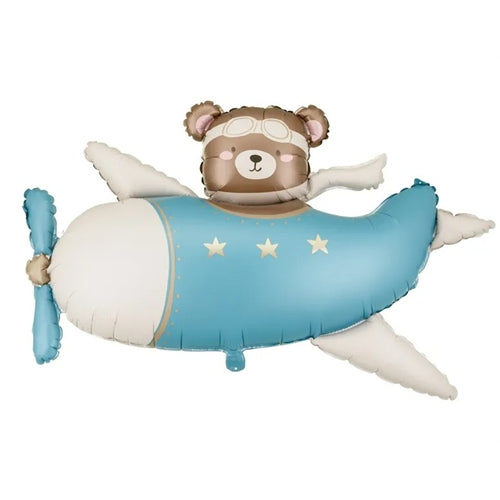 Palloncino foil orso in aereo, 94x61 cm,
