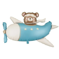 Palloncino foil orso in aereo, 94x61 cm,