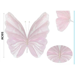Farfalla in tessuto l. 50 cm