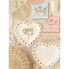 Candelina di compleanno one, 3,8x6,5 cm, oro freddo