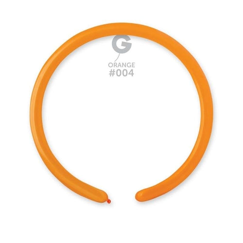 Palloncino 1" modellabile d2 arancio 004 gemar 100pz