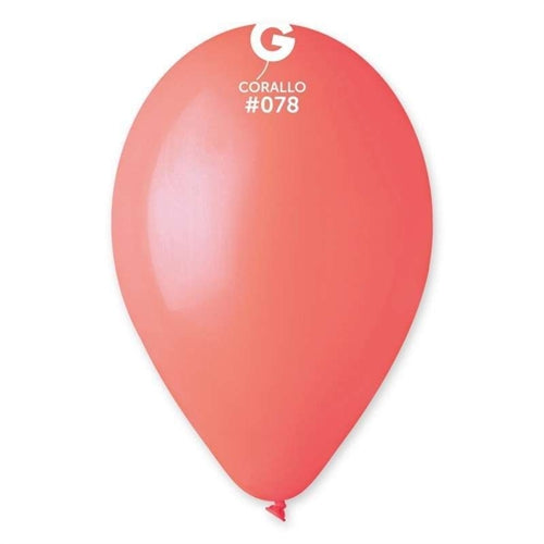 Palloni in lattice g120 gemar corallo 100 pz #078