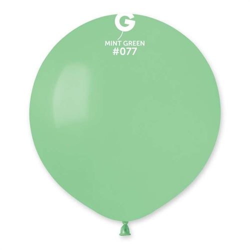 Palloncino in lattice 19" g150 verde menta "mint green 077" 50pz