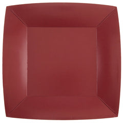 Piatti quadrati bordeaux – 23 × 23 cm – 10 pz