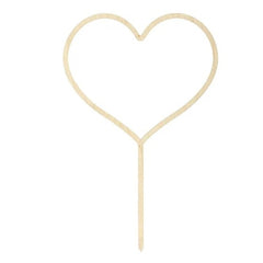 Cake topper in legno cuore 23 cm