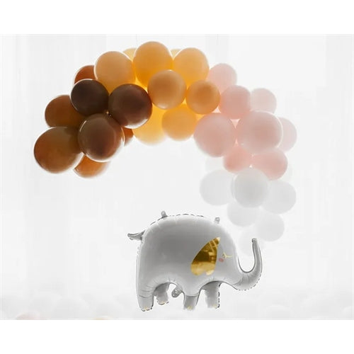 Elefante di palloncini in lamina, 83x58 cm, misti