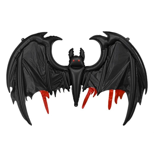 Palloncino in foil pipistrello, 120x81 cm, nero