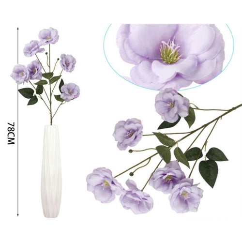 Mazzolino di gardenia h. 78 cm lilla