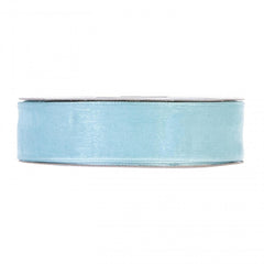 Nastro shining organza 25 mm x 50 mt celeste 16