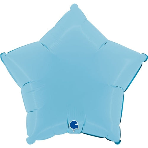 Palloncino foil stella celeste 18"