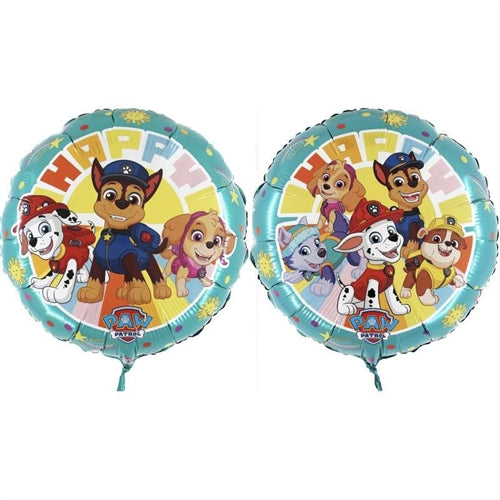 Mylar tondo 18" paw patrol