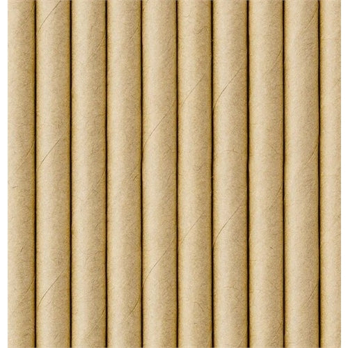 Cannucce kraft 19.5 cm 10 pz
