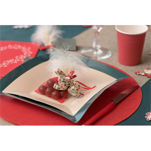 Piatti quadrati argento – 18 × 18 cm – 10 pz
