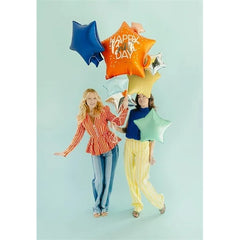 Set di palloncini in lamina "happy birthday stars", mix