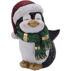 Pinguino resina 10 x 7 x h. 14 cm