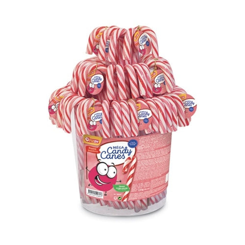 Mega candy cane rosso e bianco 28 gr