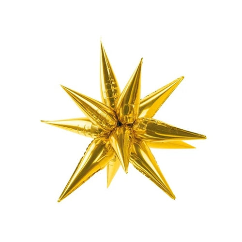 Palloncino in foil stella 3d, 70cm, oro