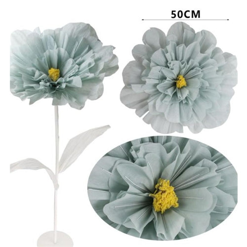 Fiore h.120 cm peonia l. 50 cm in carta