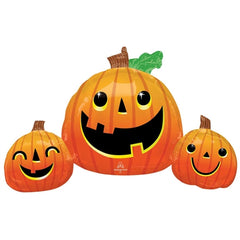Mylar trio zucche sorridenti halloween 35"