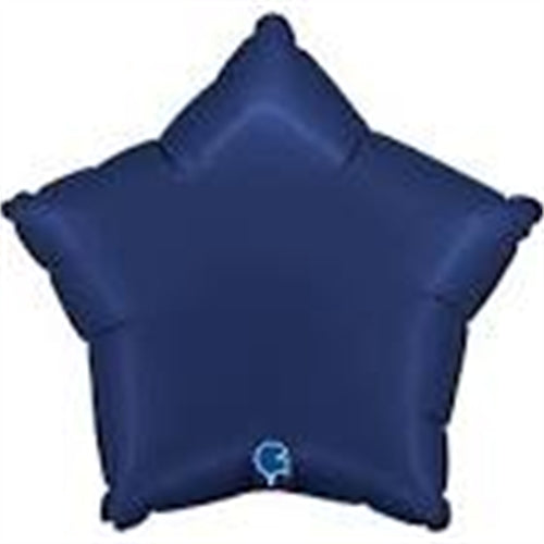 Palloncino foil stella blu navy 18"