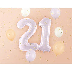 Palloncino in foil numero , 72 cm, viola