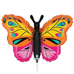 Minishape 14" mylar farfalla colorful 1 pz