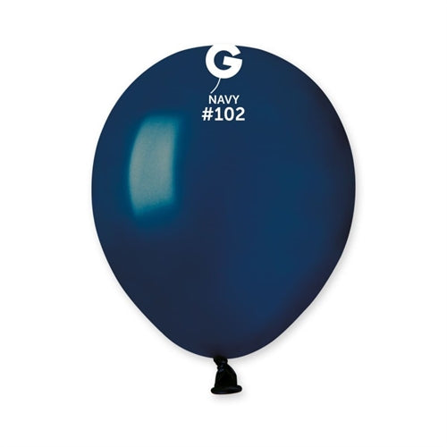 Palloni in lattice a50 5" blu navy 102 gemar 100 pz