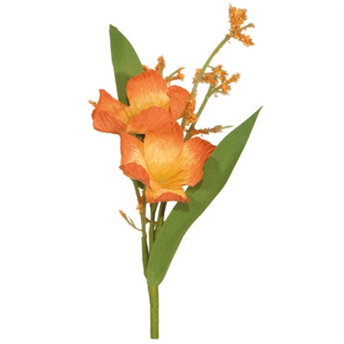 Fiori per bomboniere arancio h. 12 cm