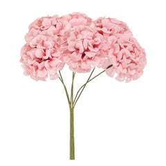 Pick ortensia rosa 4 pz h. 16,5 cm