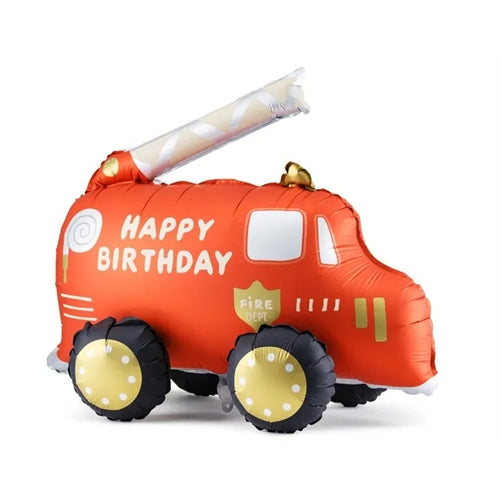 Palloncino foil camion dei pompieri, mix, 67x53 cm