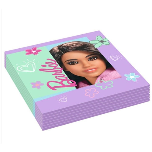 Tovagliolo barbie 33x33 cm 16 pz