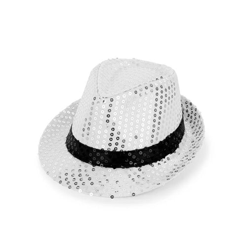 Cappello con paillettes e fascia, diametro 27 cm