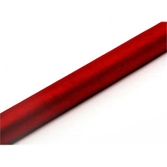 Organza tinta unita, rossa, 0,36 x 9 m