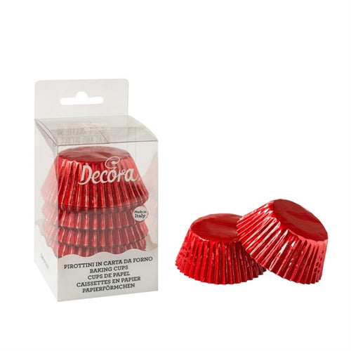 Pirottini rosso metallic 50 x 32 mm cf 60 pz