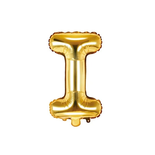 Palloncino in lamina a forma di lettera , 35 cm, oro